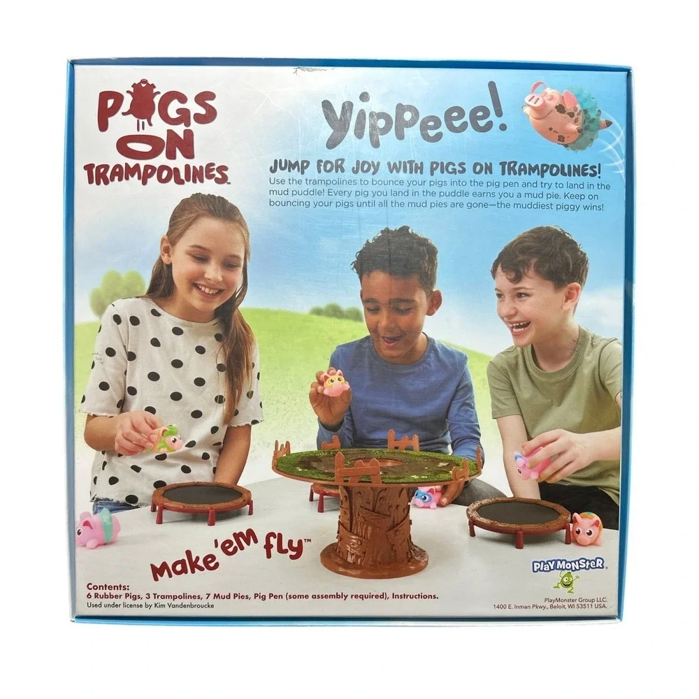 Pigs on Trampolines - Silly Fast Fun‎ Family Night Game Kids & Adults Incomplete